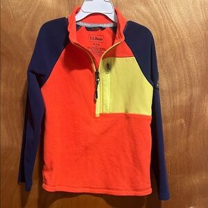 L.L. Bean Kids' Vibrant Orange and Yellow Hoodie